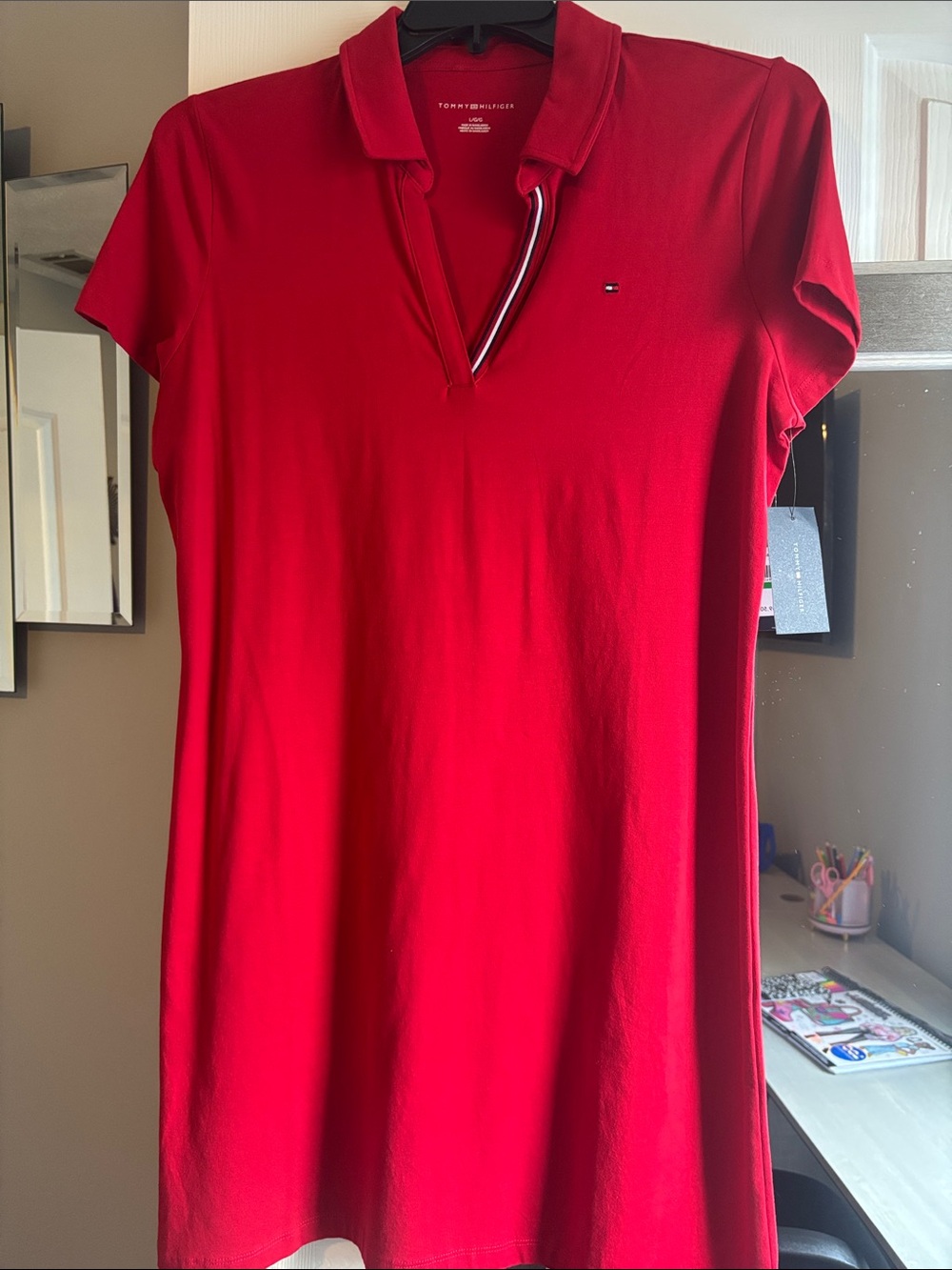 Tommy Hilfiger Red Polo-Style Tunic